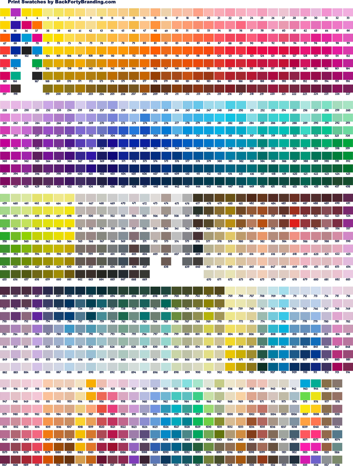 Color Matching System – Back Forty Branding